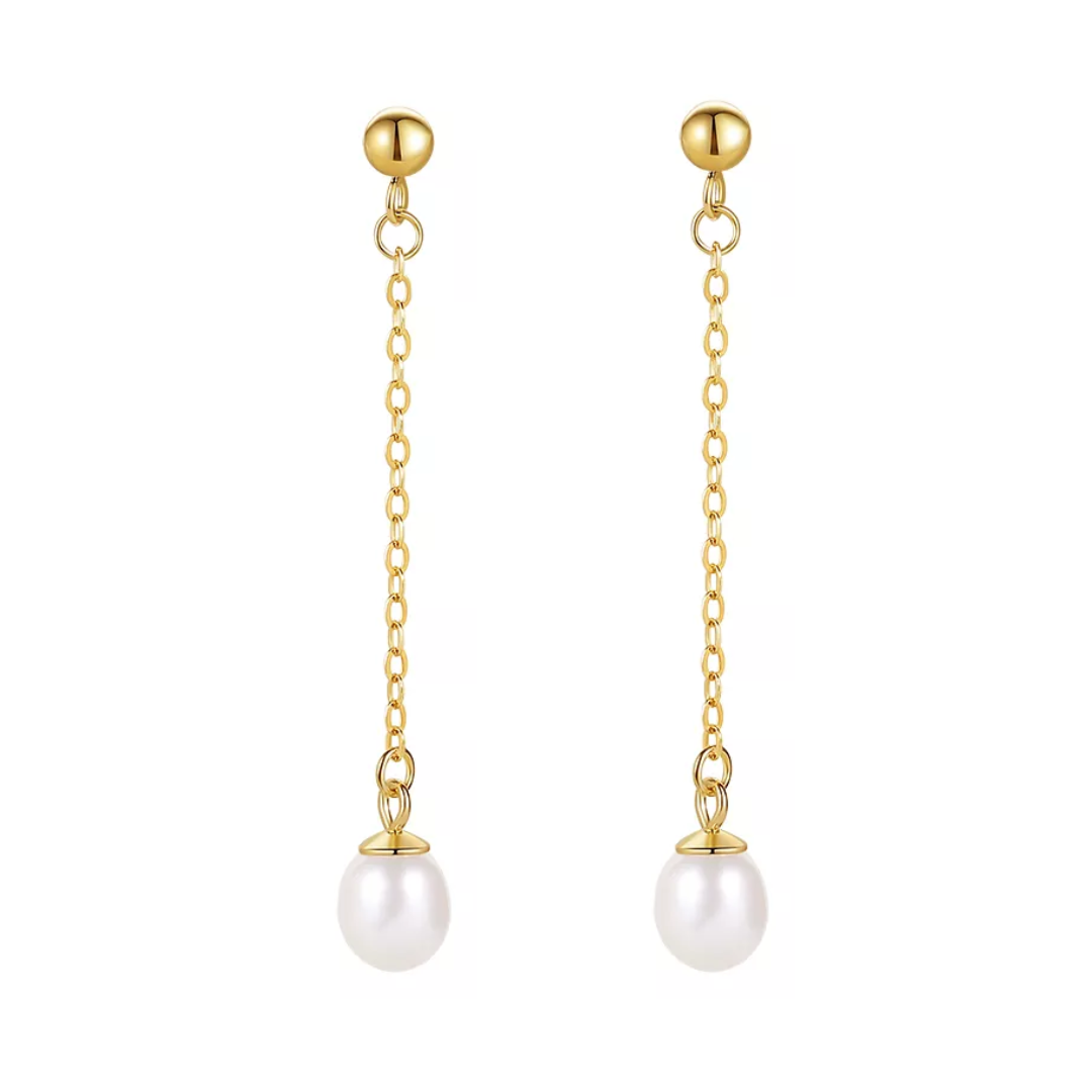 Freshwater Pearl Long Drop Earrings - L'Amour Pearls