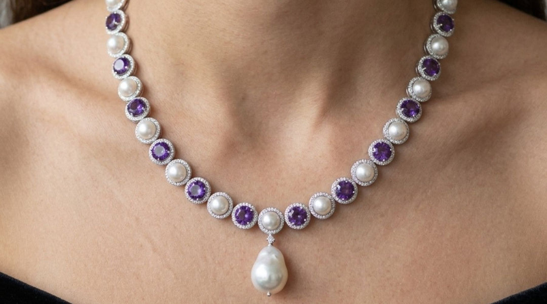 Lune Violette: A Private Commission by L’Amour Pearls
