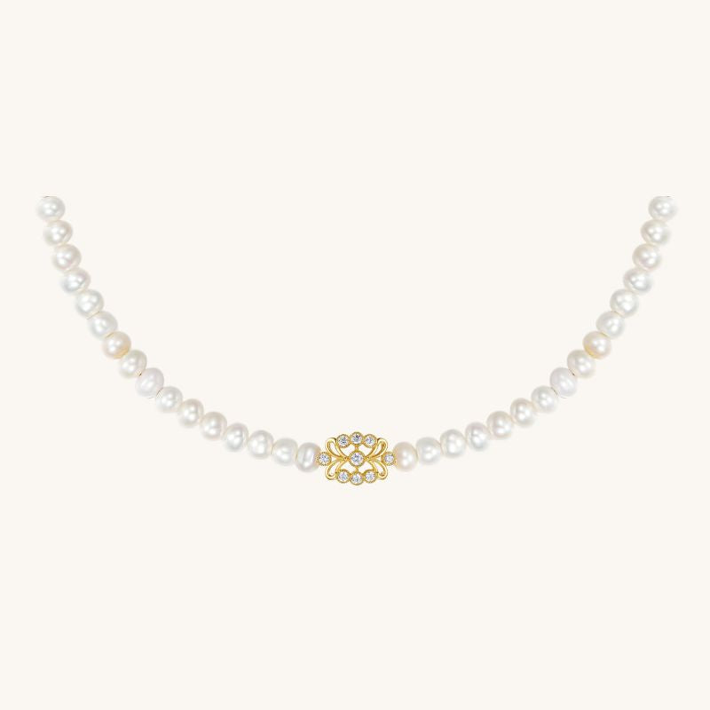 SIGNATURE KOLAM PEARL COLLAR NECKLACE