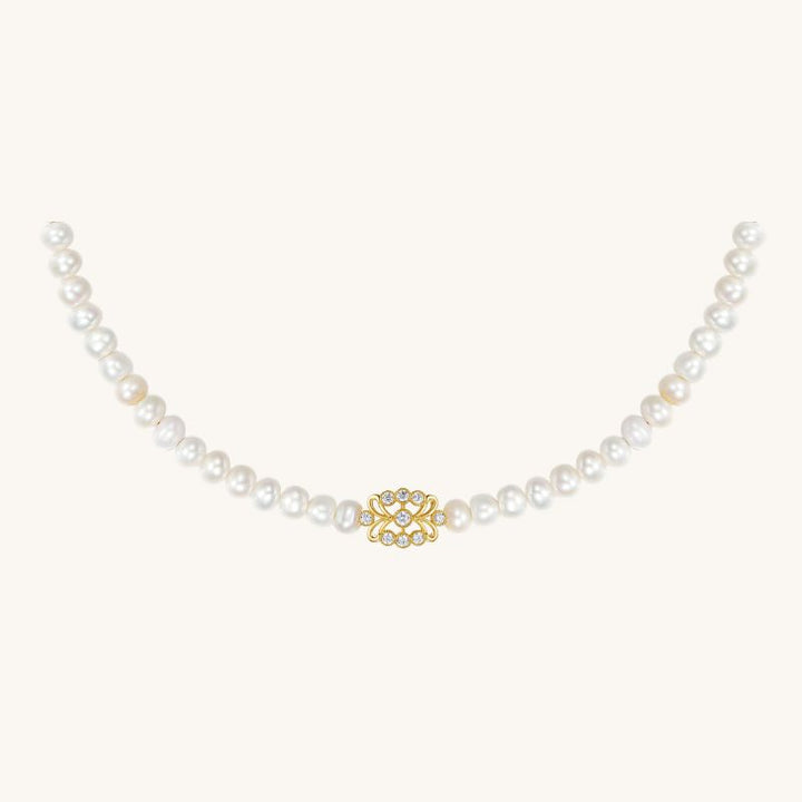 SIGNATURE KOLAM PEARL COLLAR NECKLACE