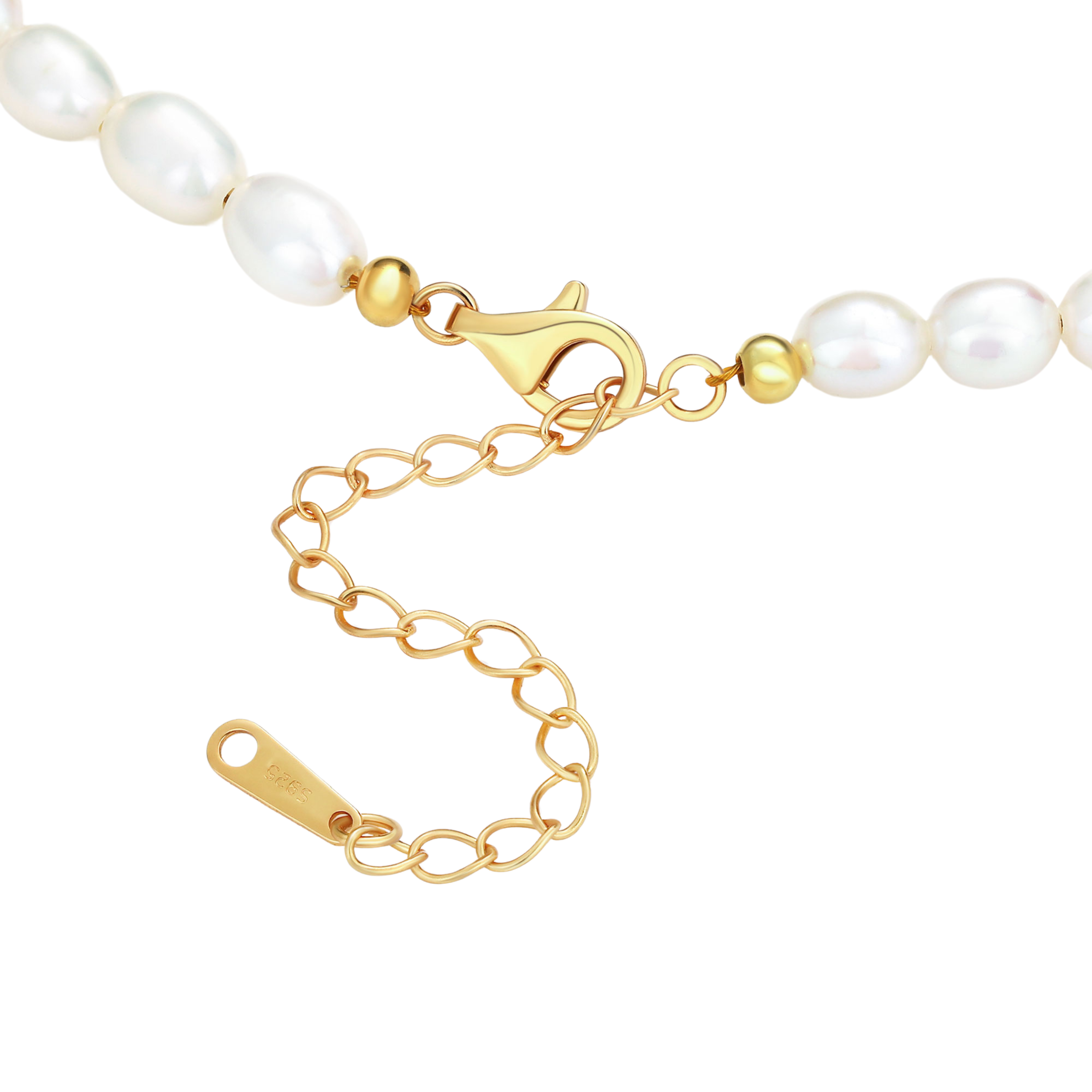 Pearl Necklace and Gold Heart Pendant