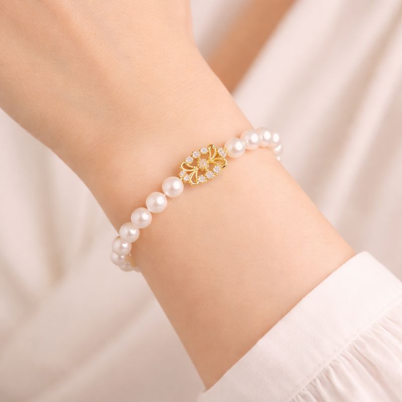Signature Kolam Pearl Bracelet