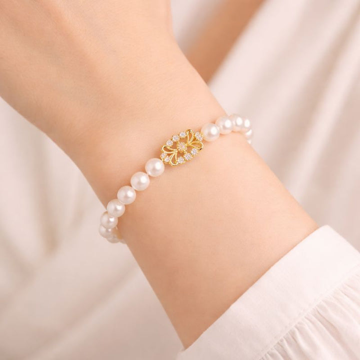 Signature Kolam Pearl Bracelet