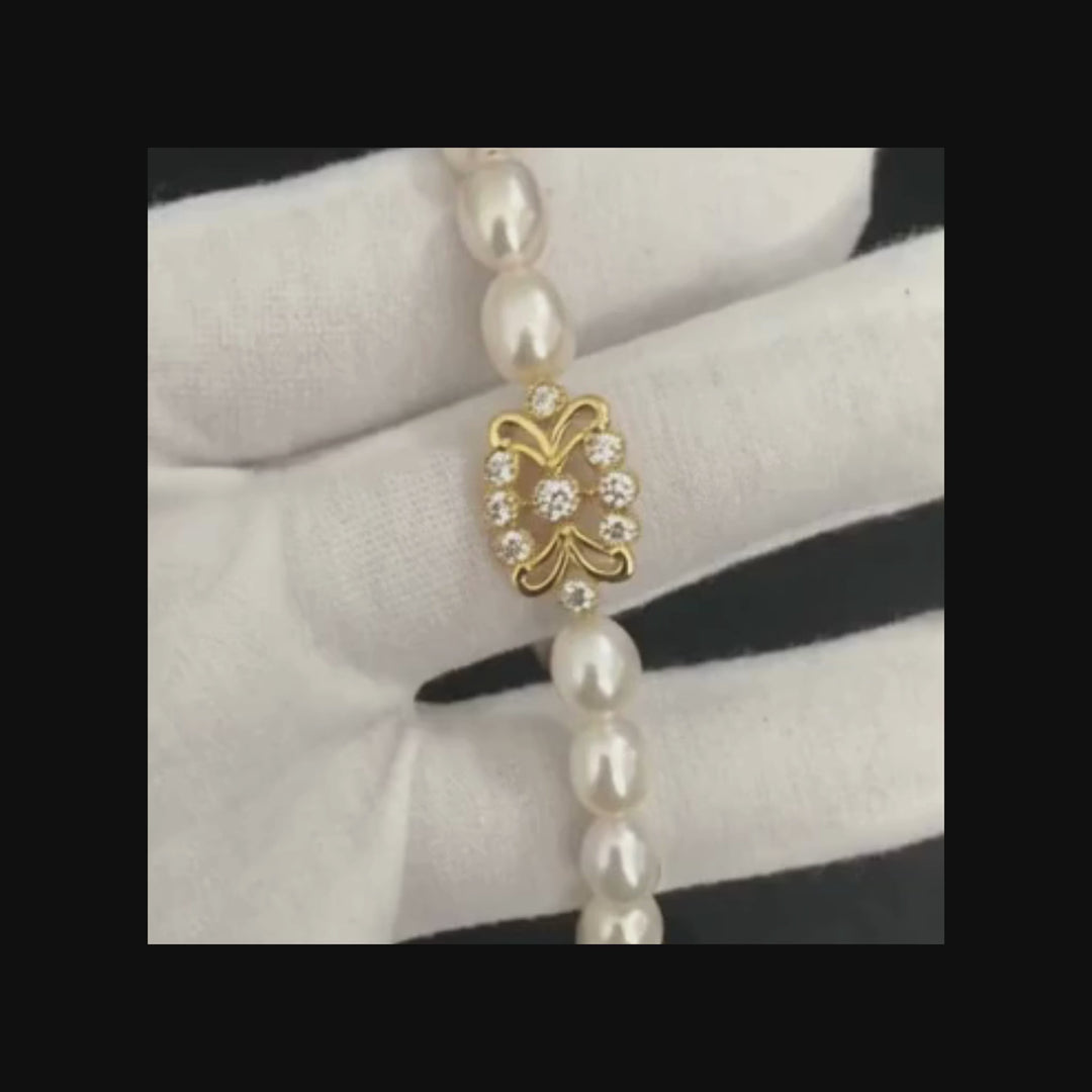 Signature Kolam Pearl Bracelet