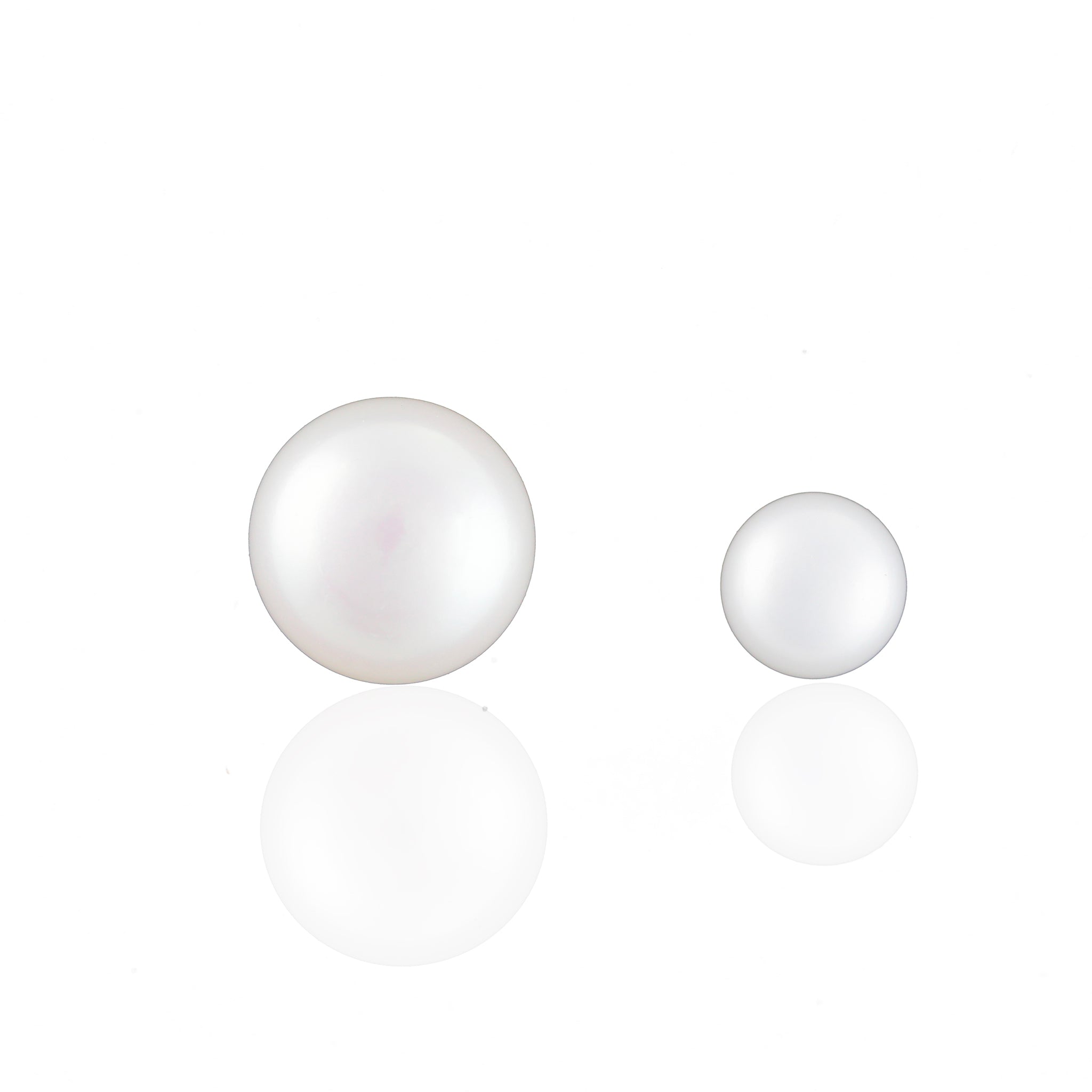 Freshwater Pearl Reversible Stud Earrings in Silver - L'Amour Pearls